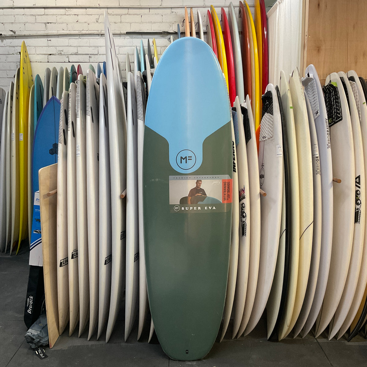 MF The Beastie 2.0 Super EVA 6'6" secondhand surfboards top view