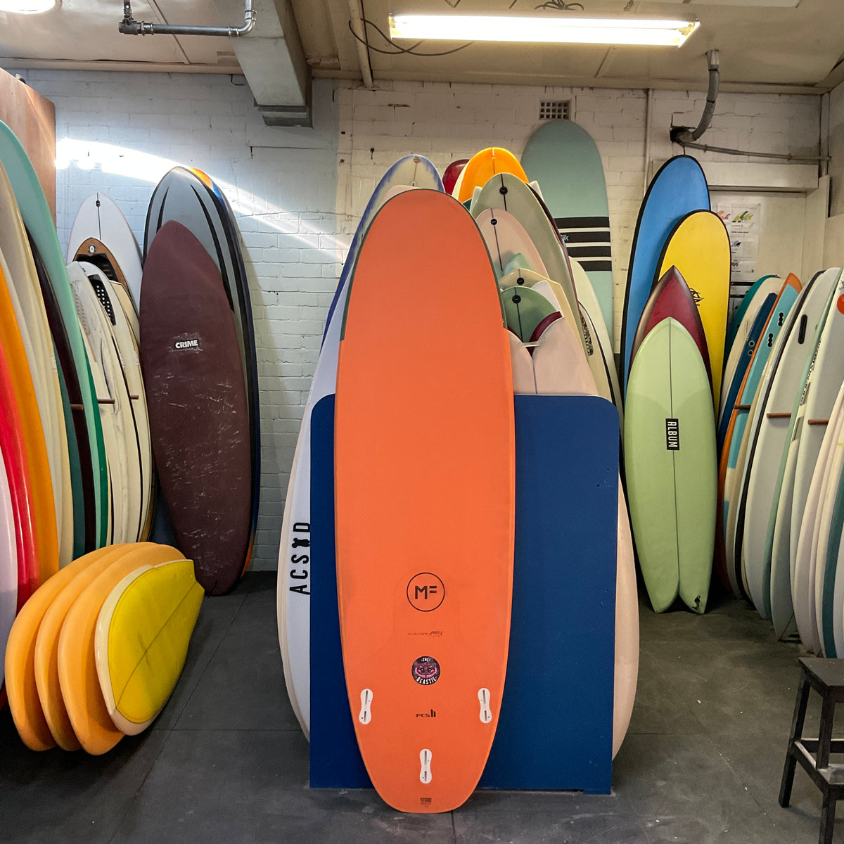 MF The Beastie 2.0 Super EVA 6'6" secondhand surfboards bottom view