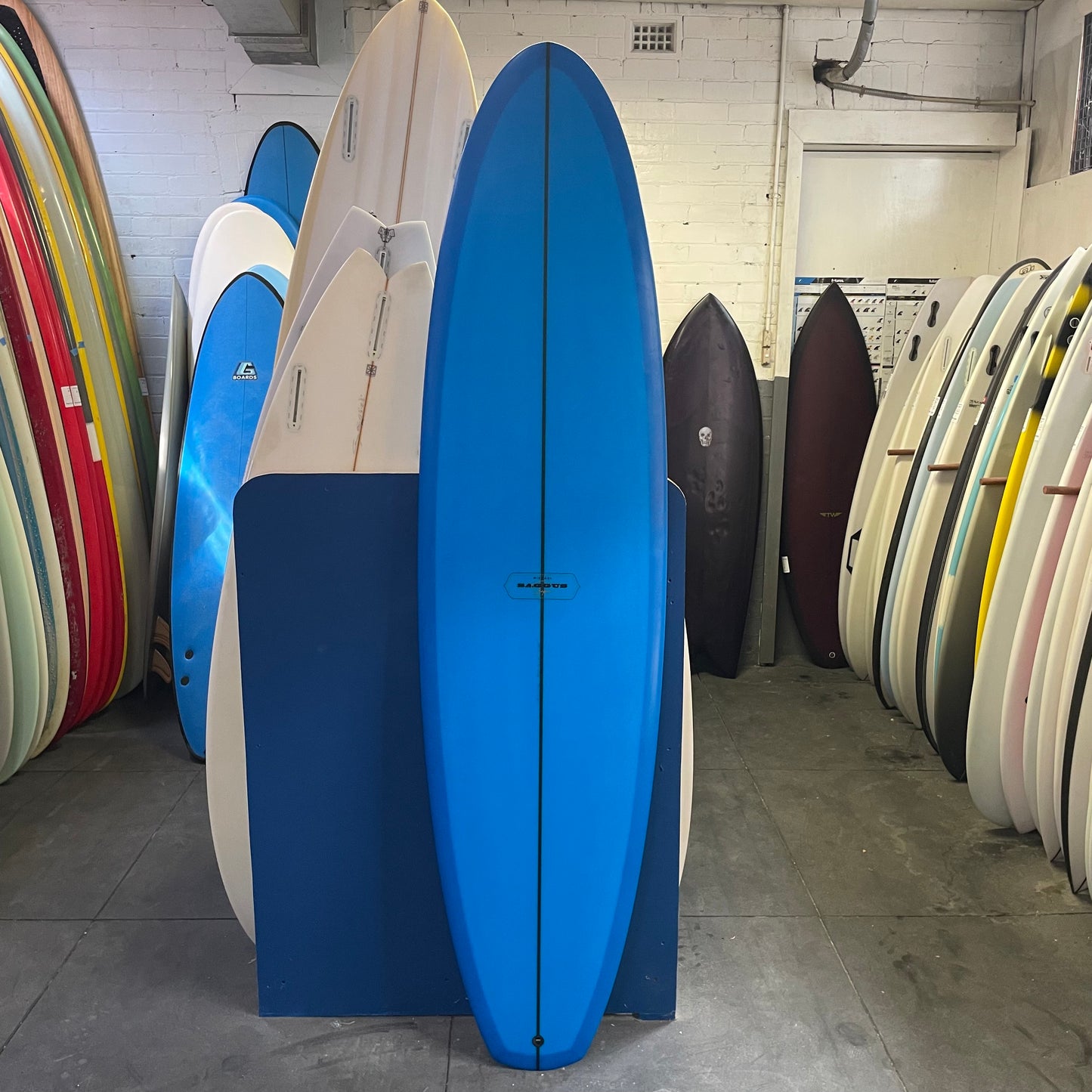 Michael Saggus Shapes Hellcat Twinzer 7'2" top view