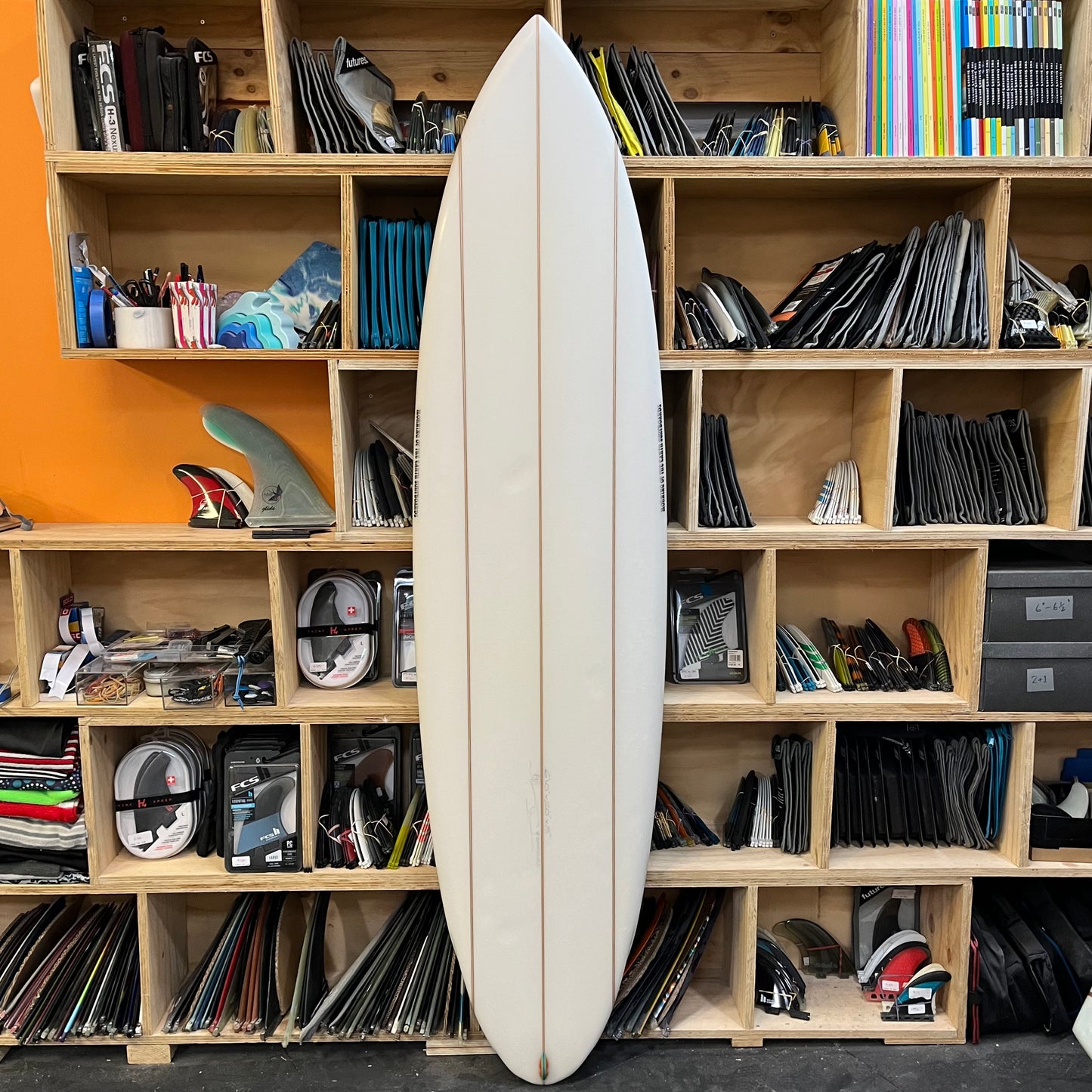 Morning of the Earth Fiji 6'10" secondhand surfboard top view