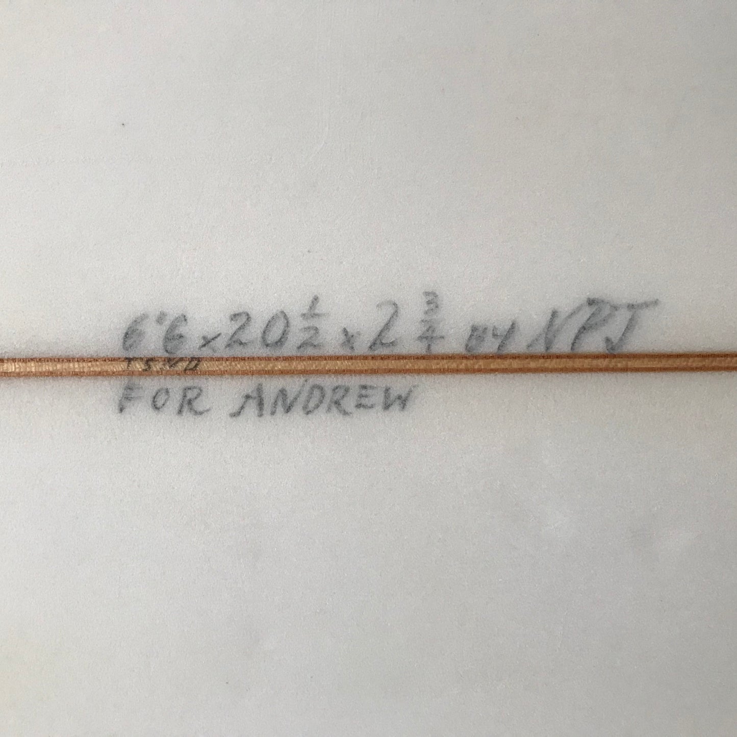 Neal Purchase Junior Snub 6'6" secondhand surfboard dimensions close-up