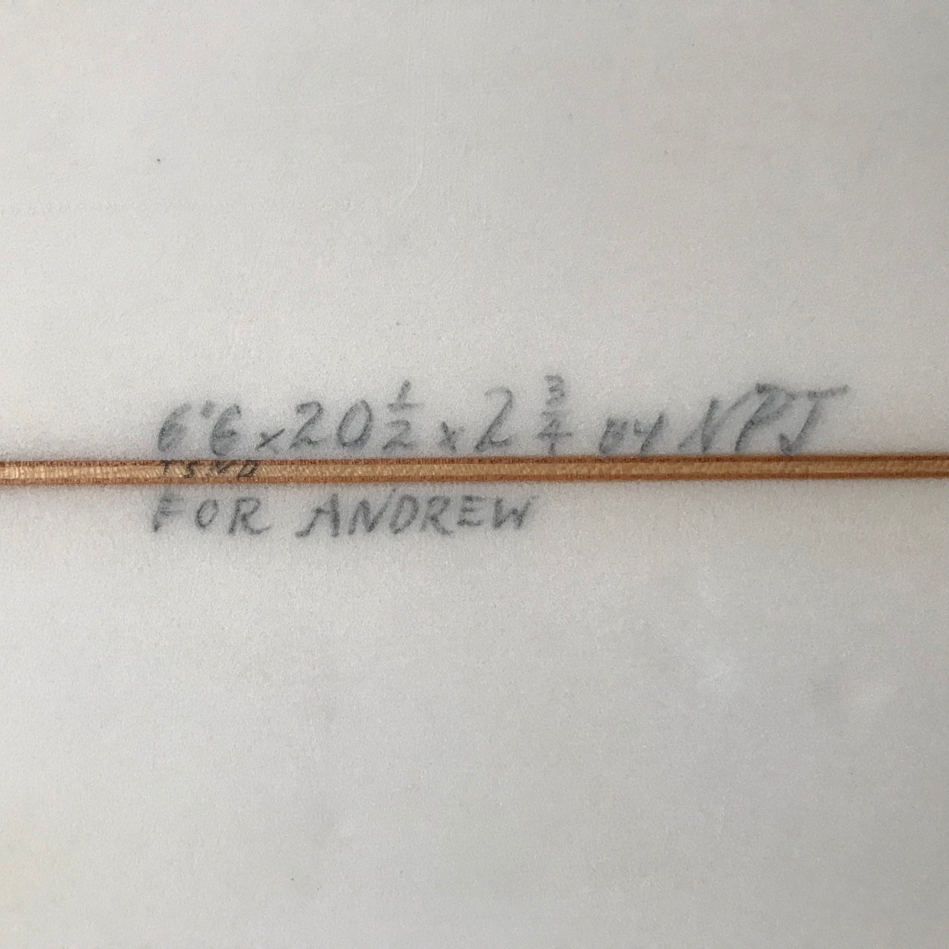 Neal Purchase Junior Snub 6'6" secondhand surfboard dimensions close-up