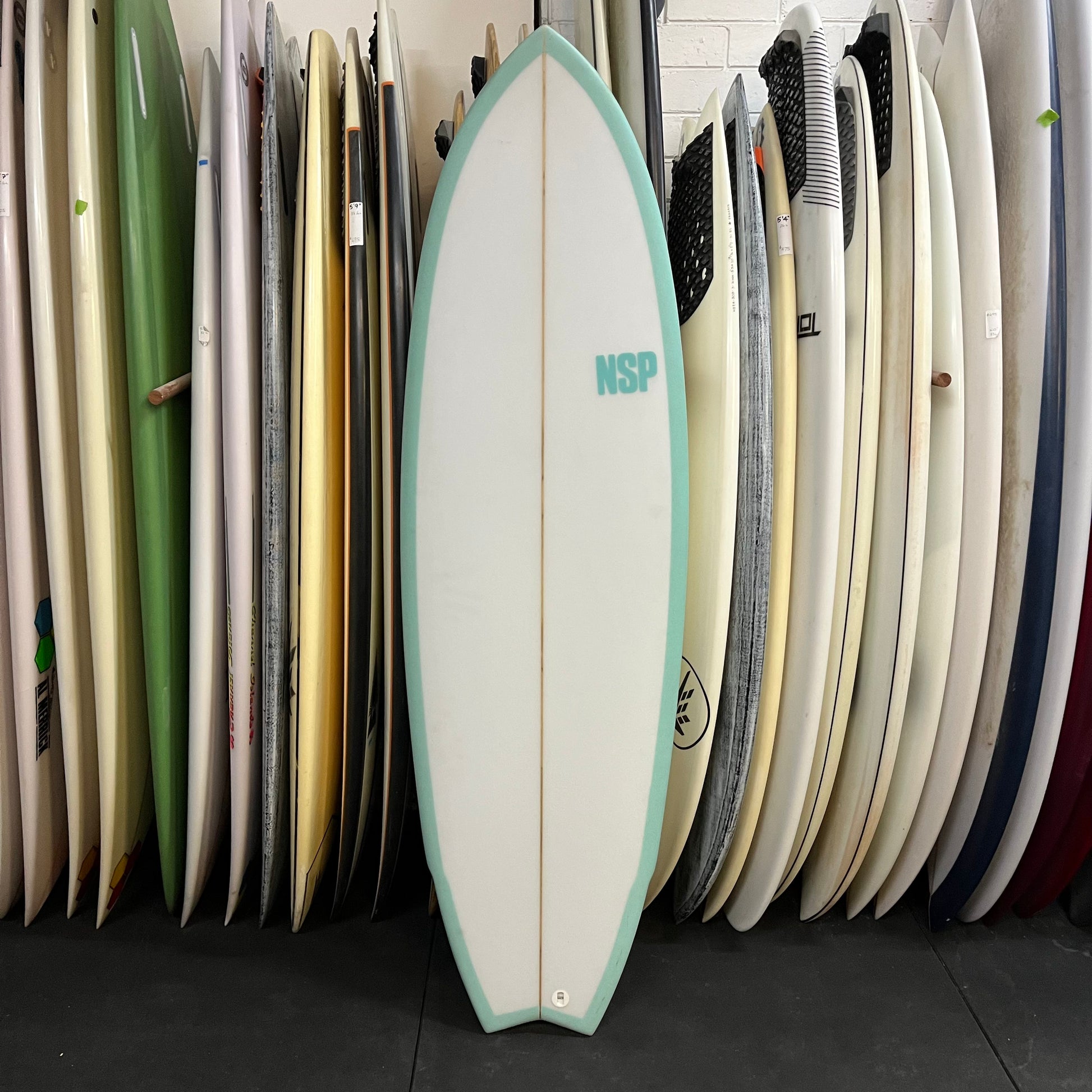 NSP Fish King 5'6" secondhand surfboard top view