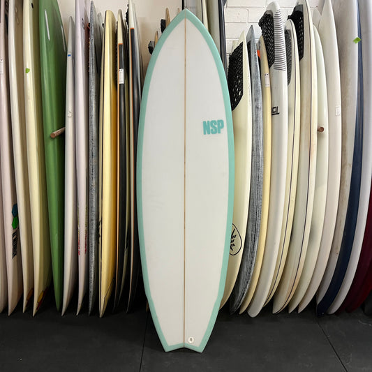 NSP Fish King 5'6" secondhand surfboard top view