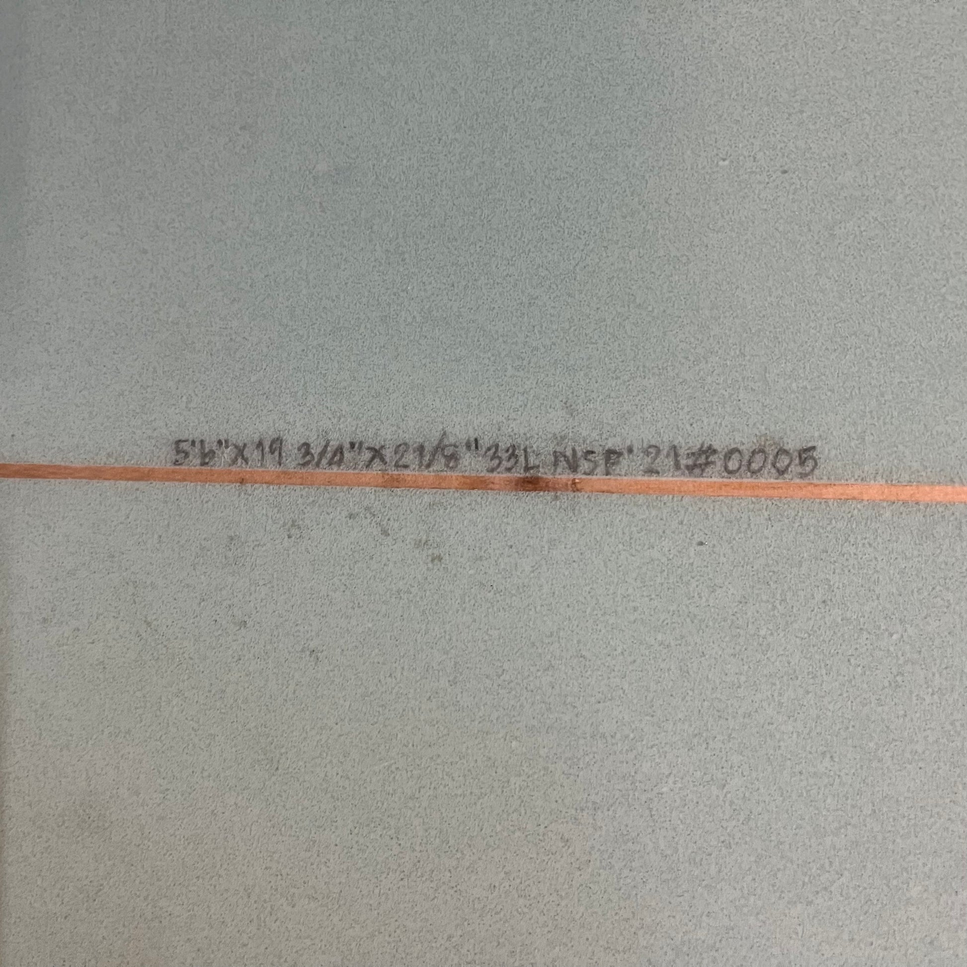 NSP Fish King 5'6" secondhand surfboard dimensions close-up