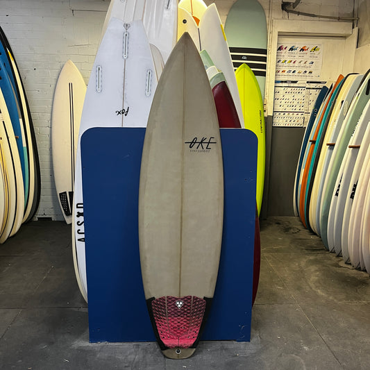 Oke Abalone 5'11" secondhand surfboards top view