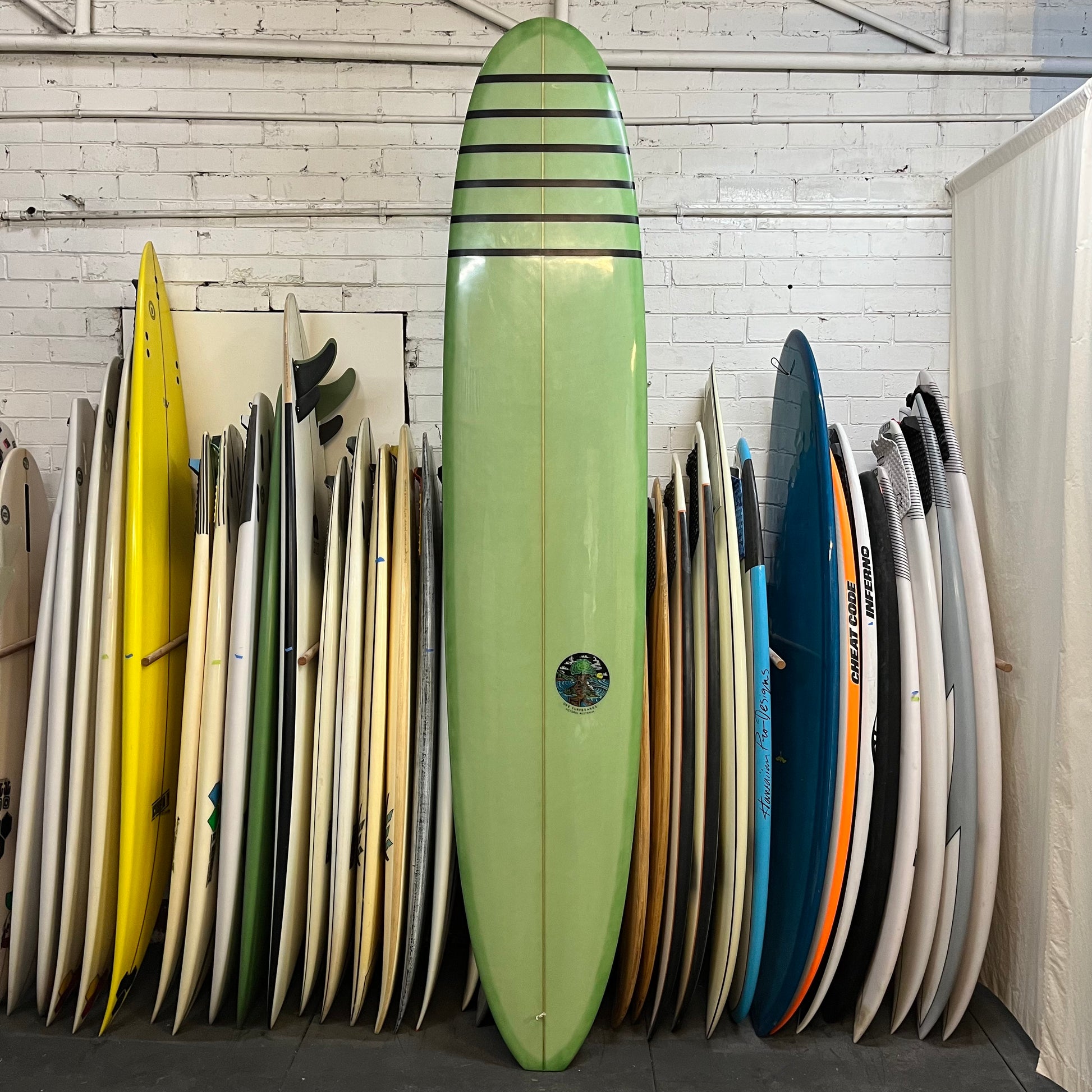 Oke Surfboards Chok's Mal 9'4" secondhand surfboard top view