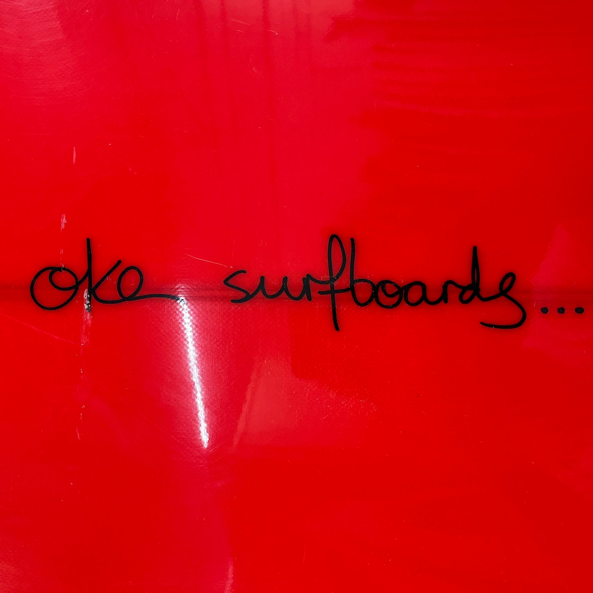 Oke Surfboards longboards 9'1" secondhand surfboard brand name