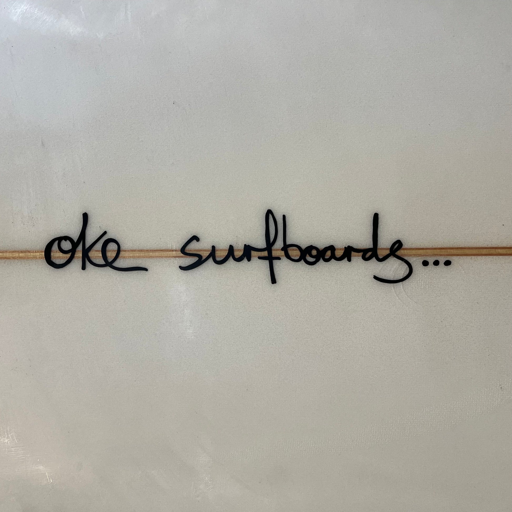 Oke Surfboards longboards 9'1" secondhand surfboard brand name