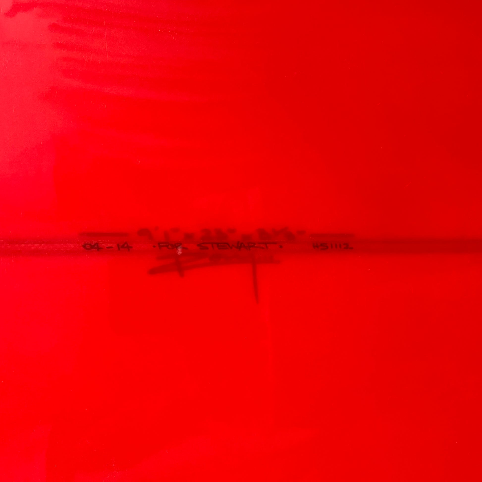 Oke Surfboards longboards 9'1" secondhand surfboard dimensions close-up