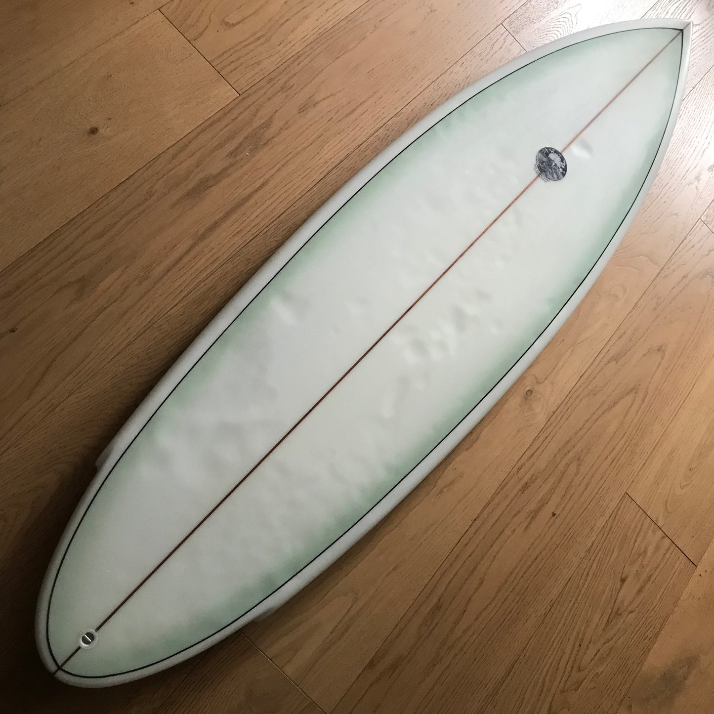 Oke Surfboards Twin Pin 6'2" secondhand surfboard top view