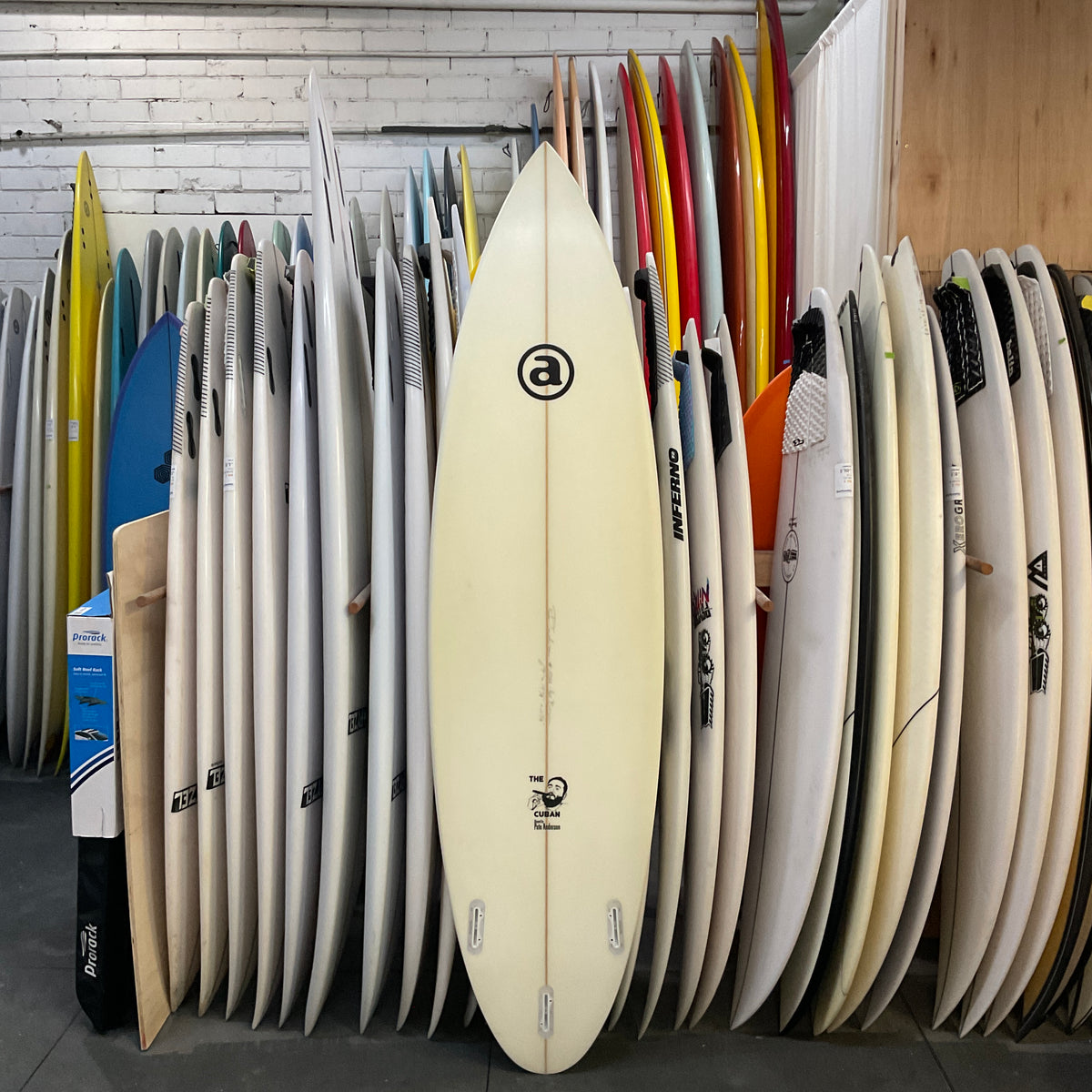 Pete Anderson (NZ) The Cuban 6'9" secondhand surfboards bottom view
