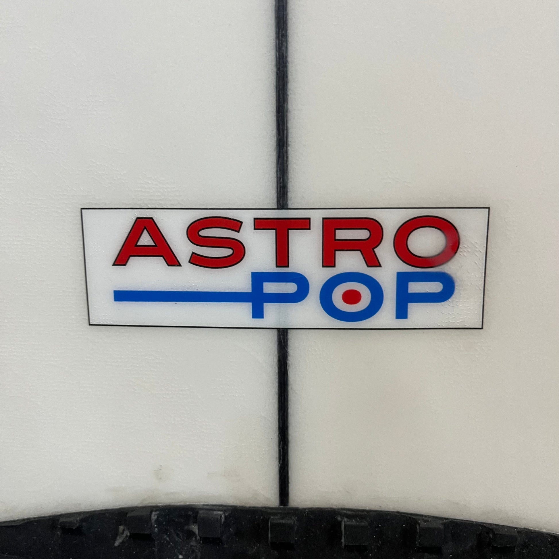Pyzel Astro Pop 6'4" secondhand surfboard model logo close-up
