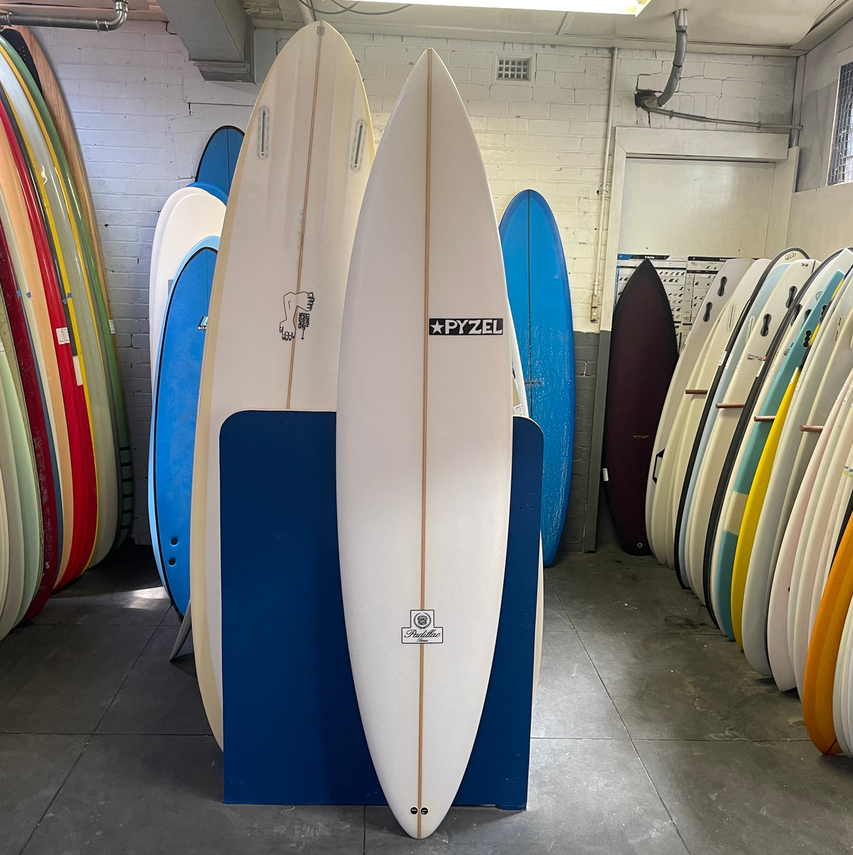 Pyzel Padillac 7'8" secondhand surfboards top view