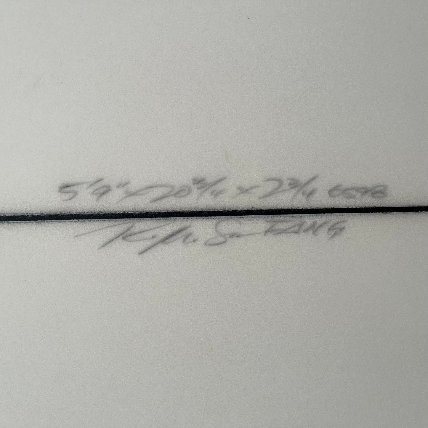 Rms Fat Fryer 5'9" secondhand surfboard dimensions close-up