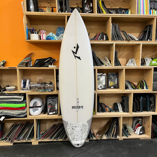 Rusty Blade rounded pin 6'3" secondhand surfboard top view