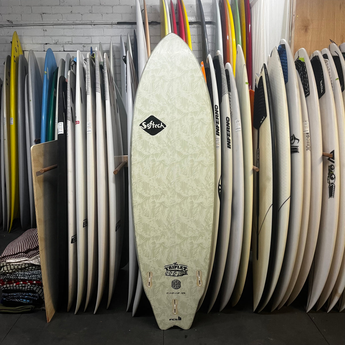 Softech Triplet 6'3" secondhand surfboards bottom view