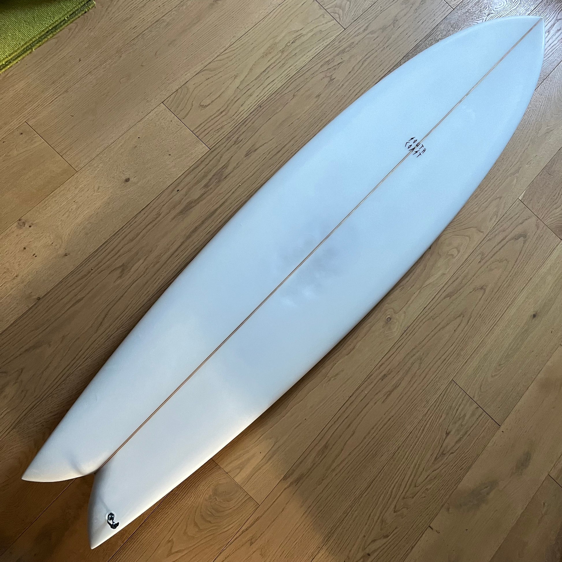 South Coast Twinzer 7'6" secondhand surfboard top view