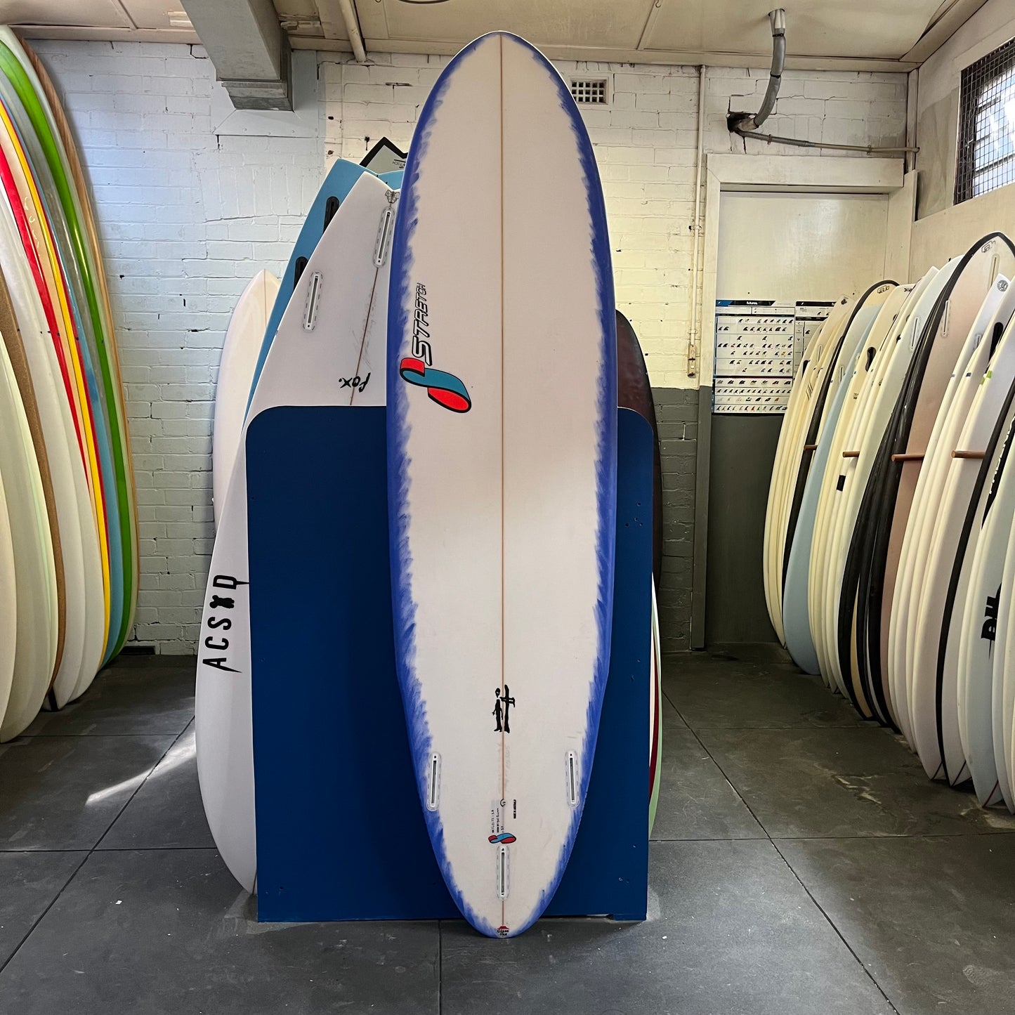 Stretch IT 7'4" secondhand surfboard bottom view