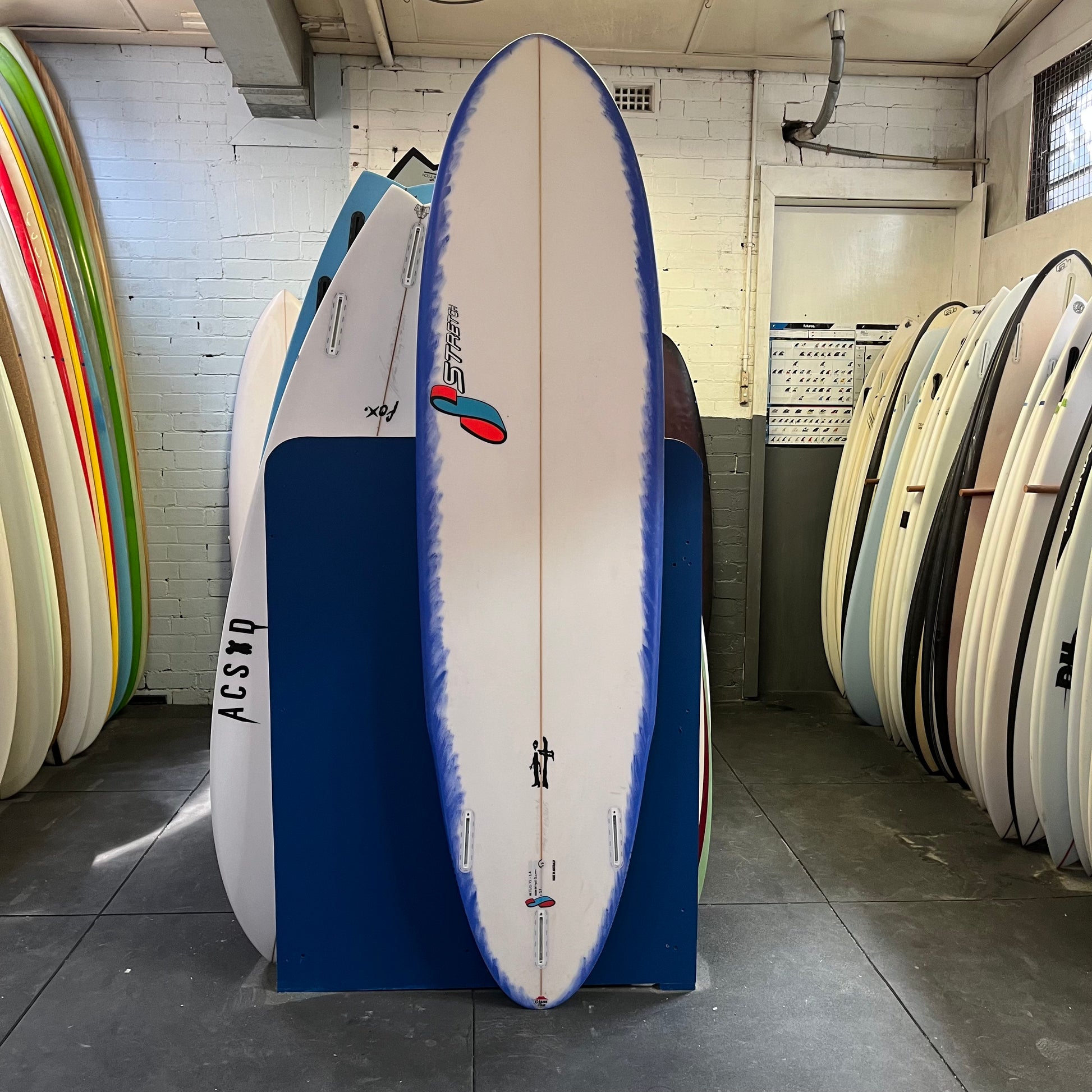 Stretch IT 7'4" secondhand surfboard bottom view