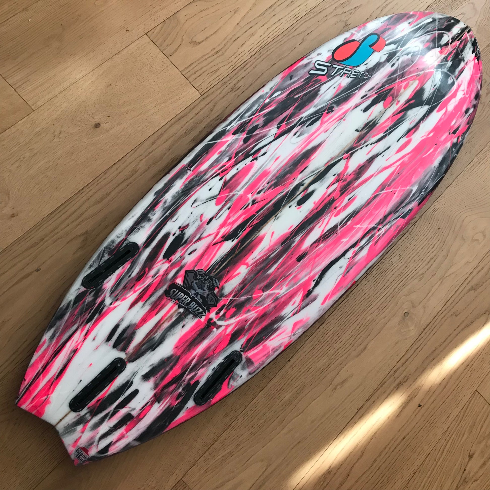 Stretch Super Buzz 5'6" secondhand surfboard bottom view
