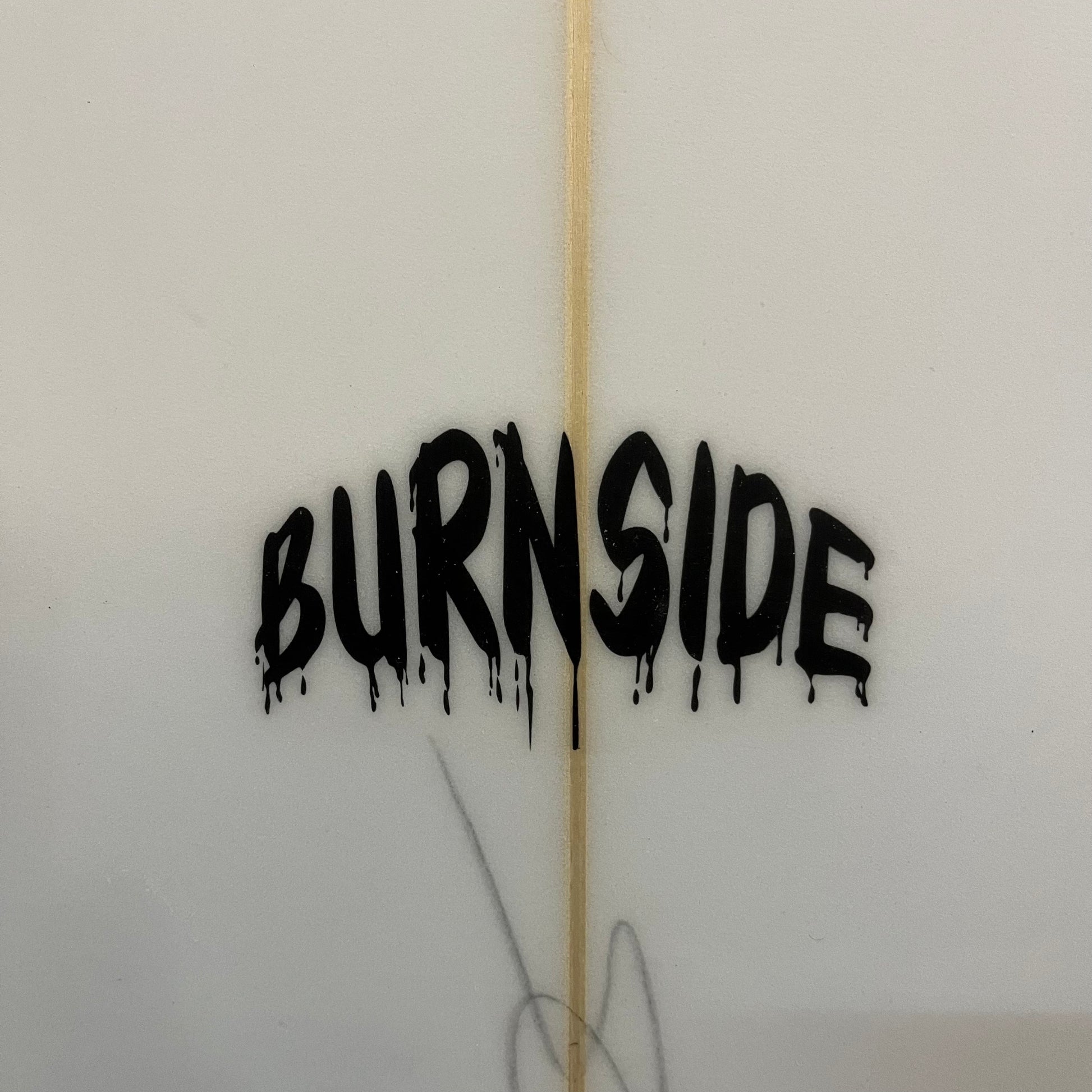 Superbrand Burnside 6'4" secondhand surfboard model logo