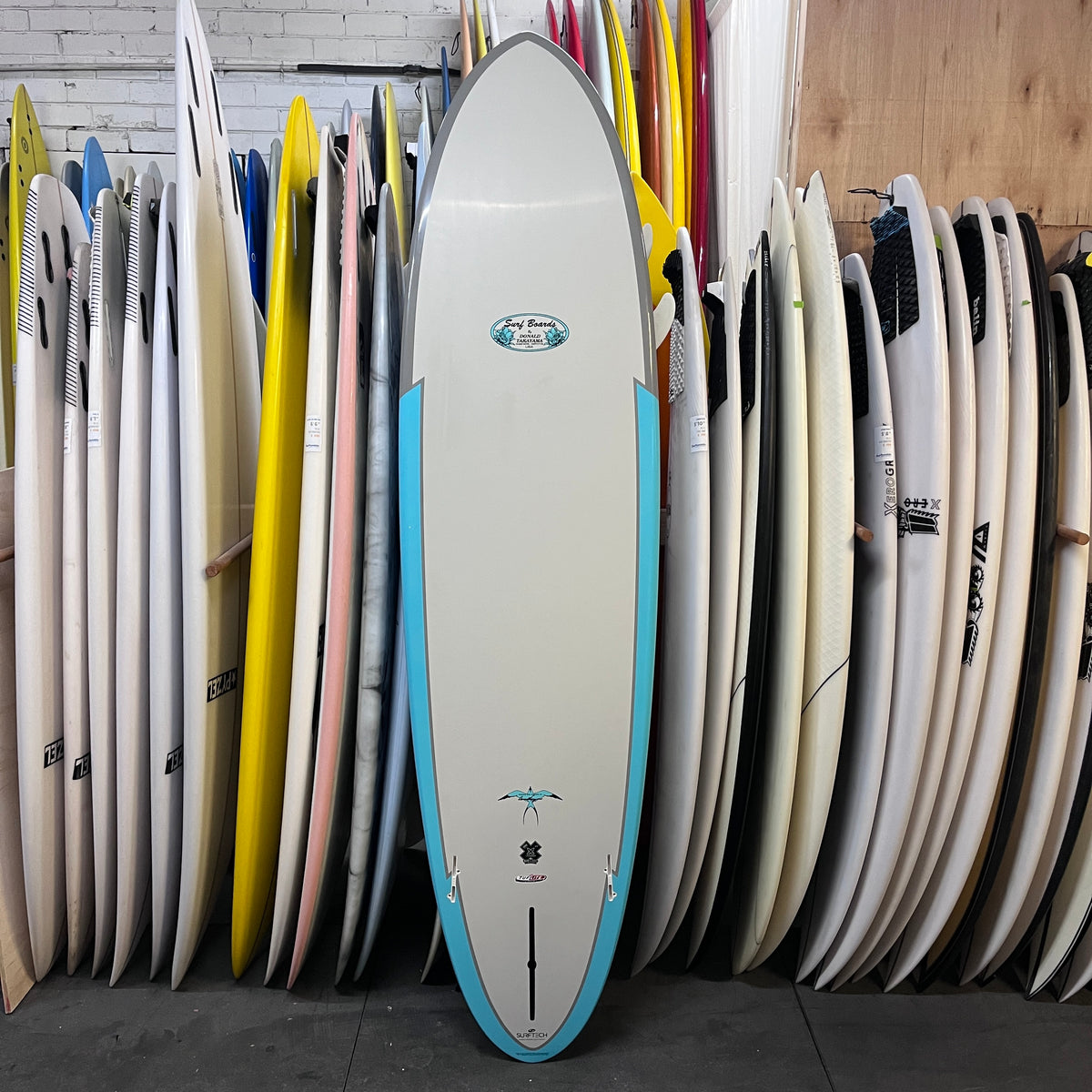 Takayama Egg Tuflite Pro 7'2" secondhand surfboard bottom view