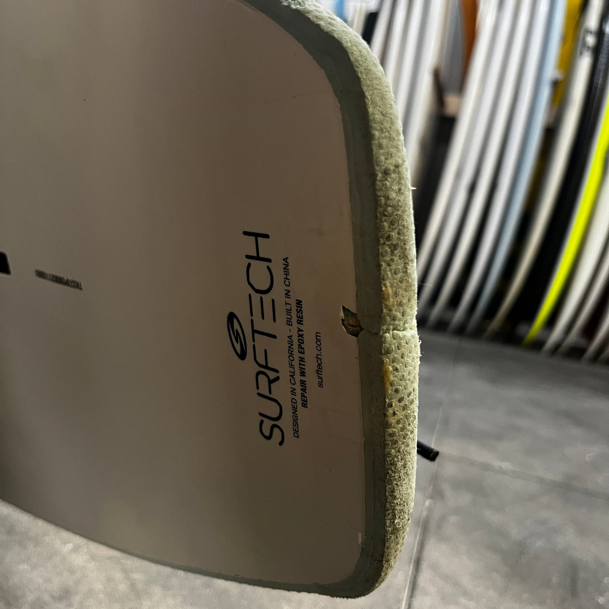Takayama In The Pink softtop 9'0" secondhand surfboards wear and tear