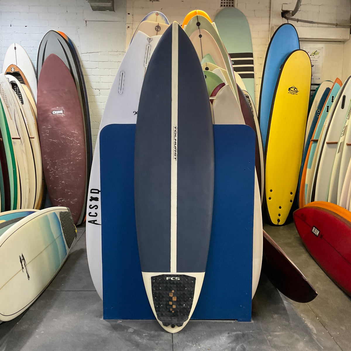 Tolhurst Harley Ingleby WPF 6’4” secondhand surfboards top view