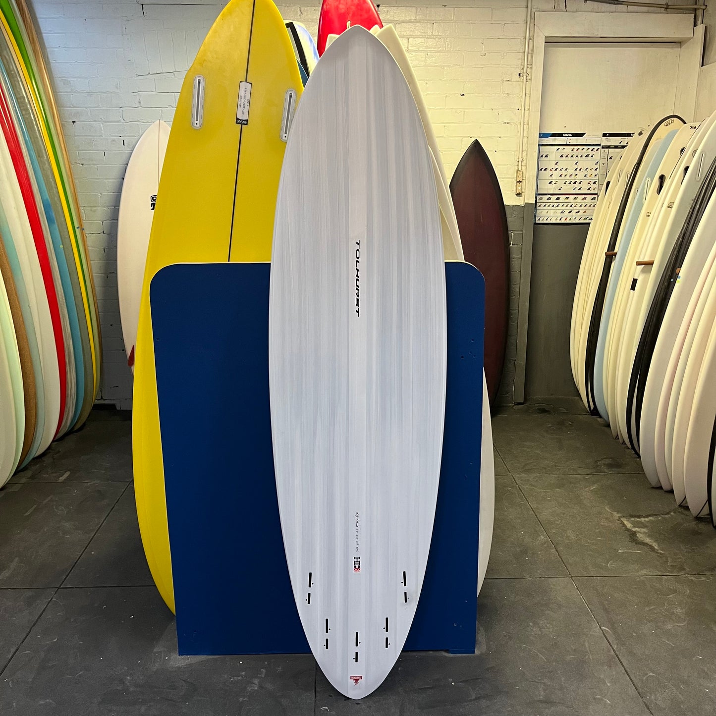 Tolhurst HI Mid 6 6'8" secondhand surfboard bottom view