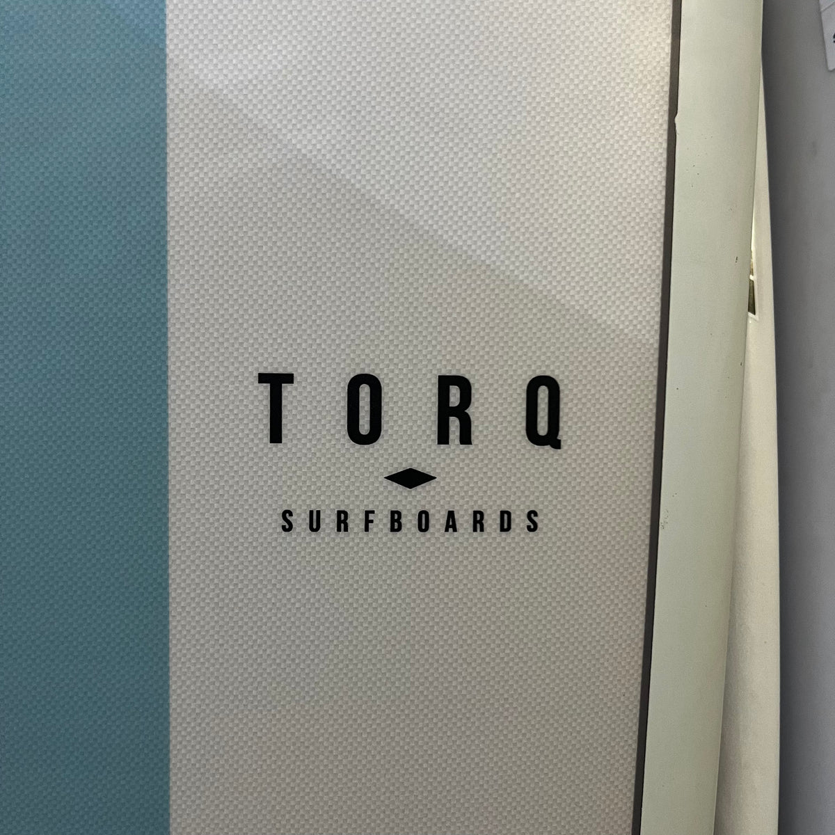 Torq mini mal 8'0" secondhand surfboards brand name close-up