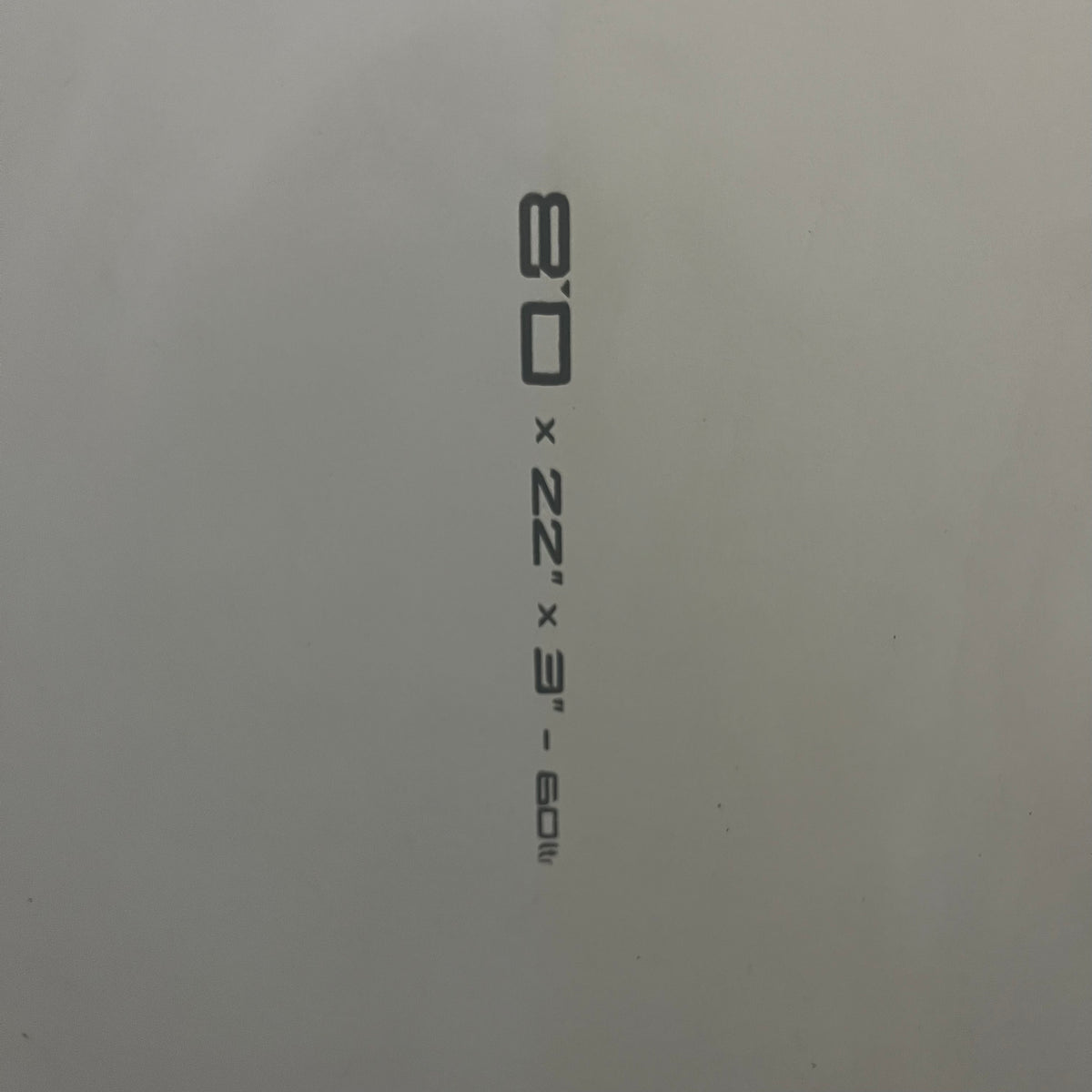 Torq mini mal 8'0" secondhand surfboards dimensions close-up