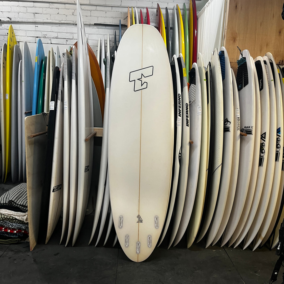 Trigger Bros Nuke 2 6'8" secondhand surfboards bottom view
