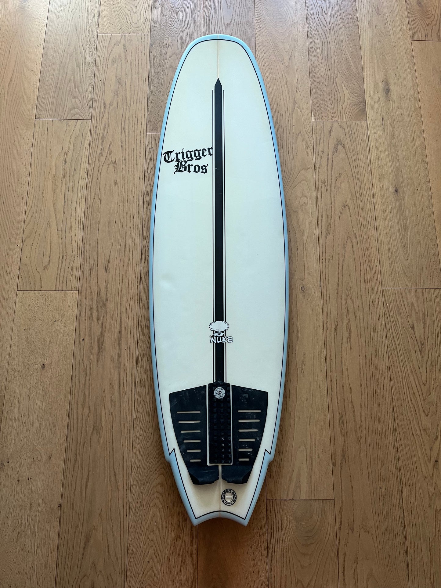 Trigger Bros The Nuke 5'8" secondhand surfboard top view