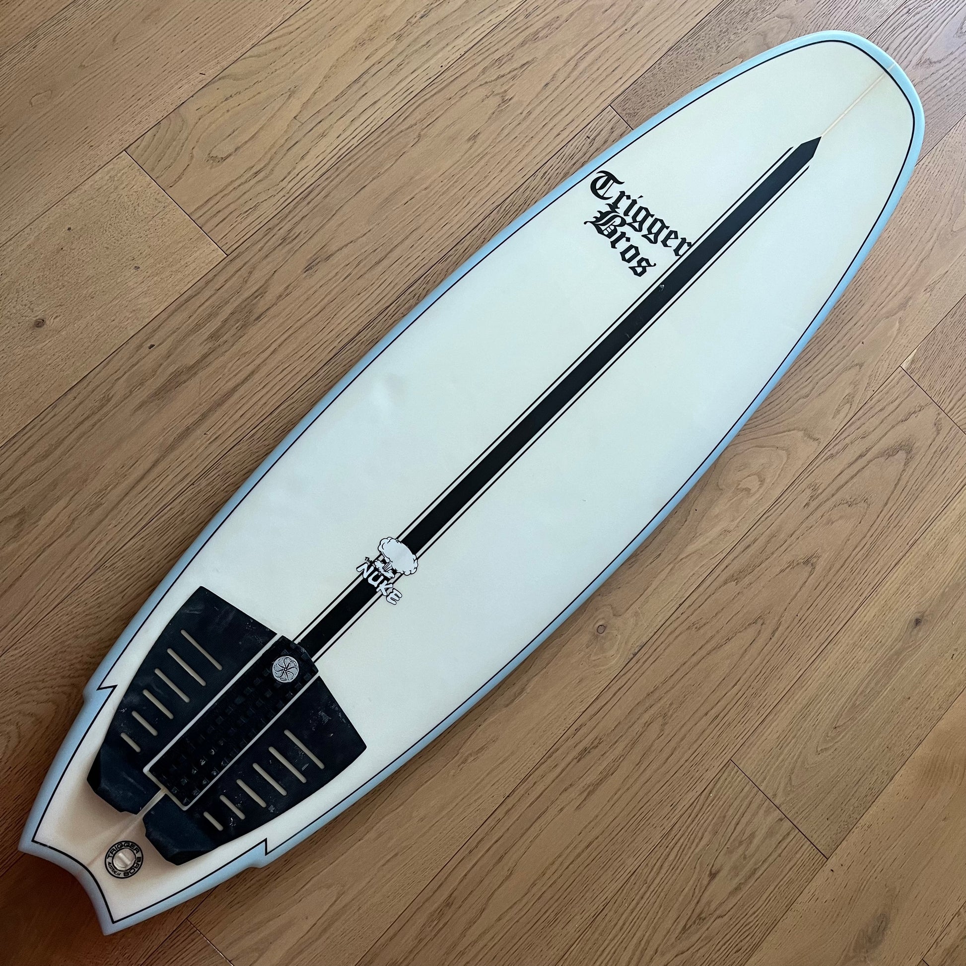 Trigger Bros The Nuke 5'8" secondhand surfboard top view