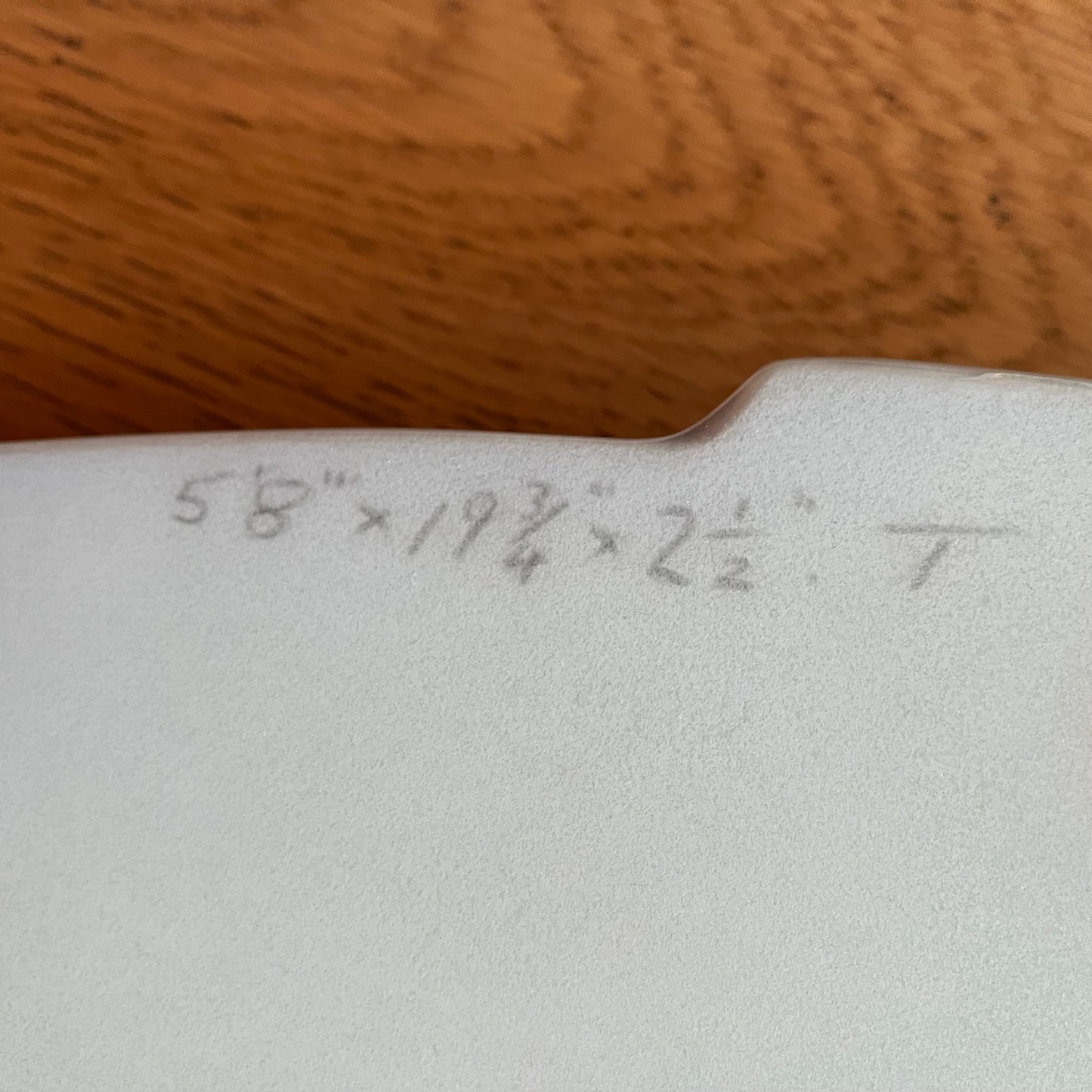 Trigger Bros The Nuke 5'8" secondhand surfboard dimensions close-up