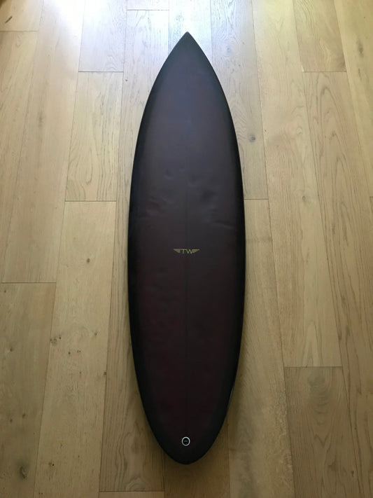Tyler Warren Shapes Quadratic Formula 5'11" secondhand surfboard top view