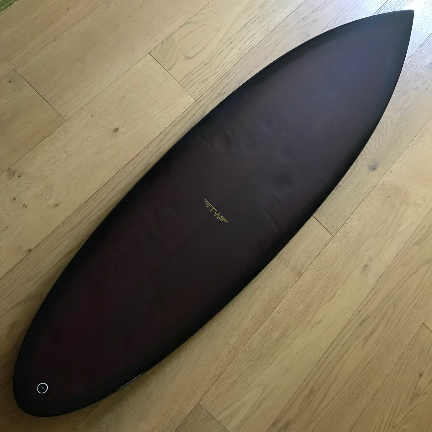 Tyler Warren Shapes Quadratic Formula 5'11" secondhand surfboard top view