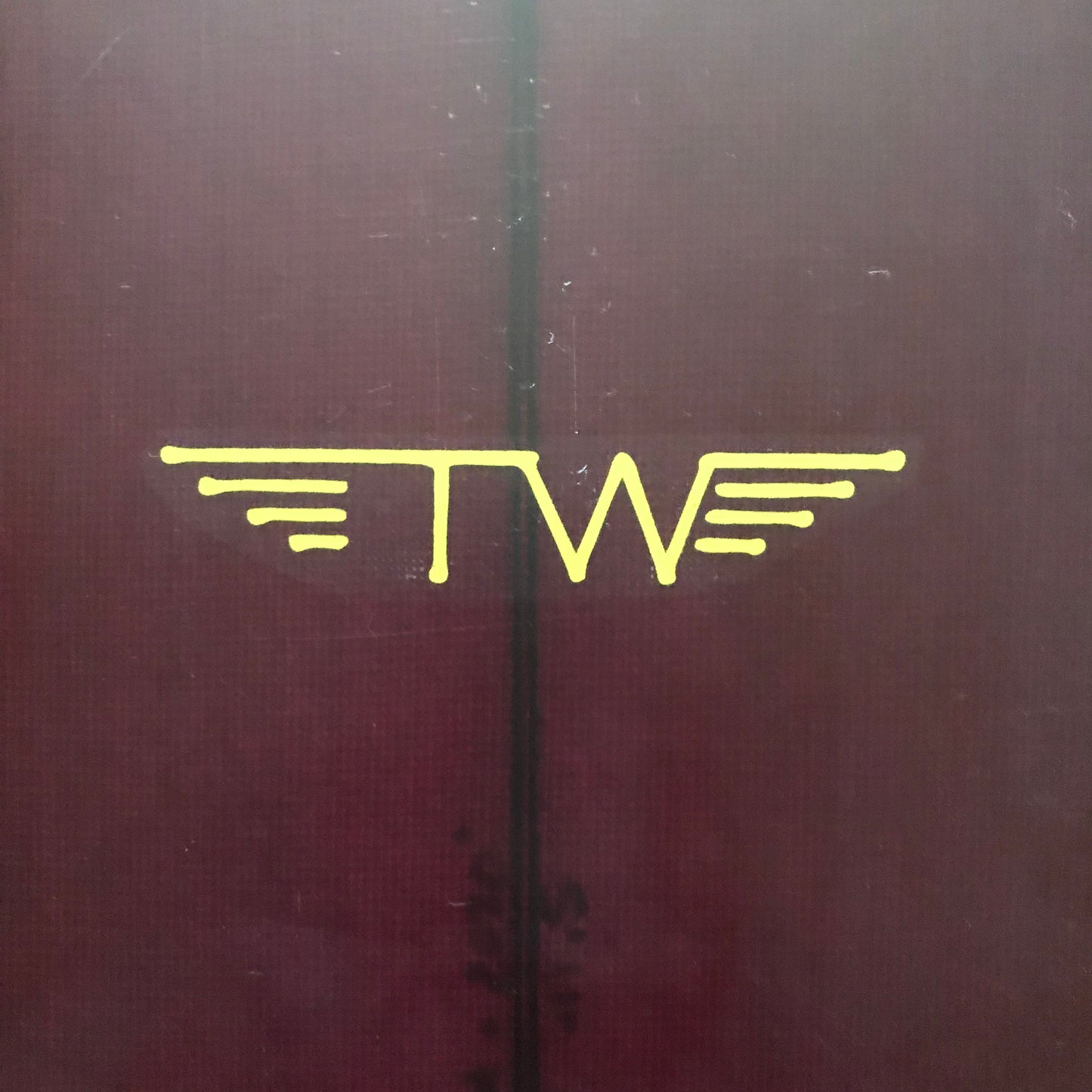 Tyler Warren Shapes Quadratic Formula 5'11" secondhand surfboard brand logo close-up