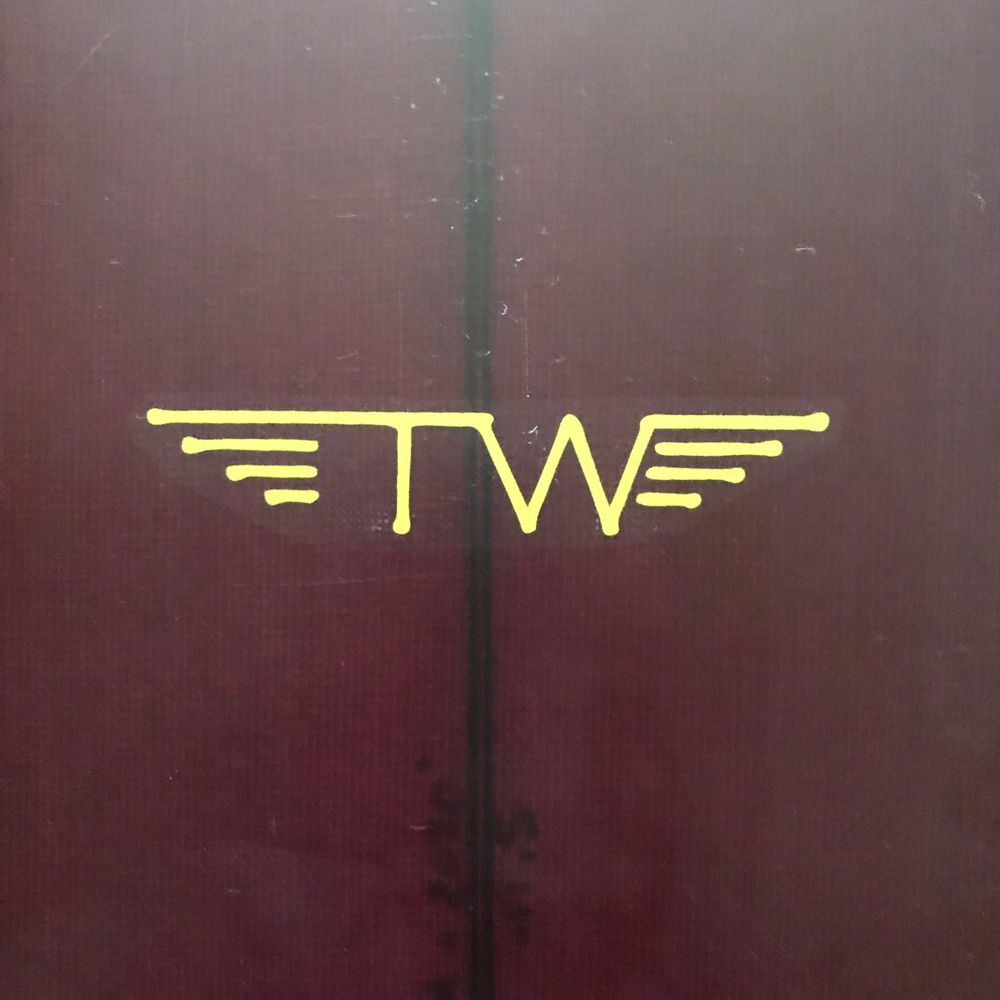 Tyler Warren Shapes Quadratic Formula 5'11" secondhand surfboard brand logo close-up