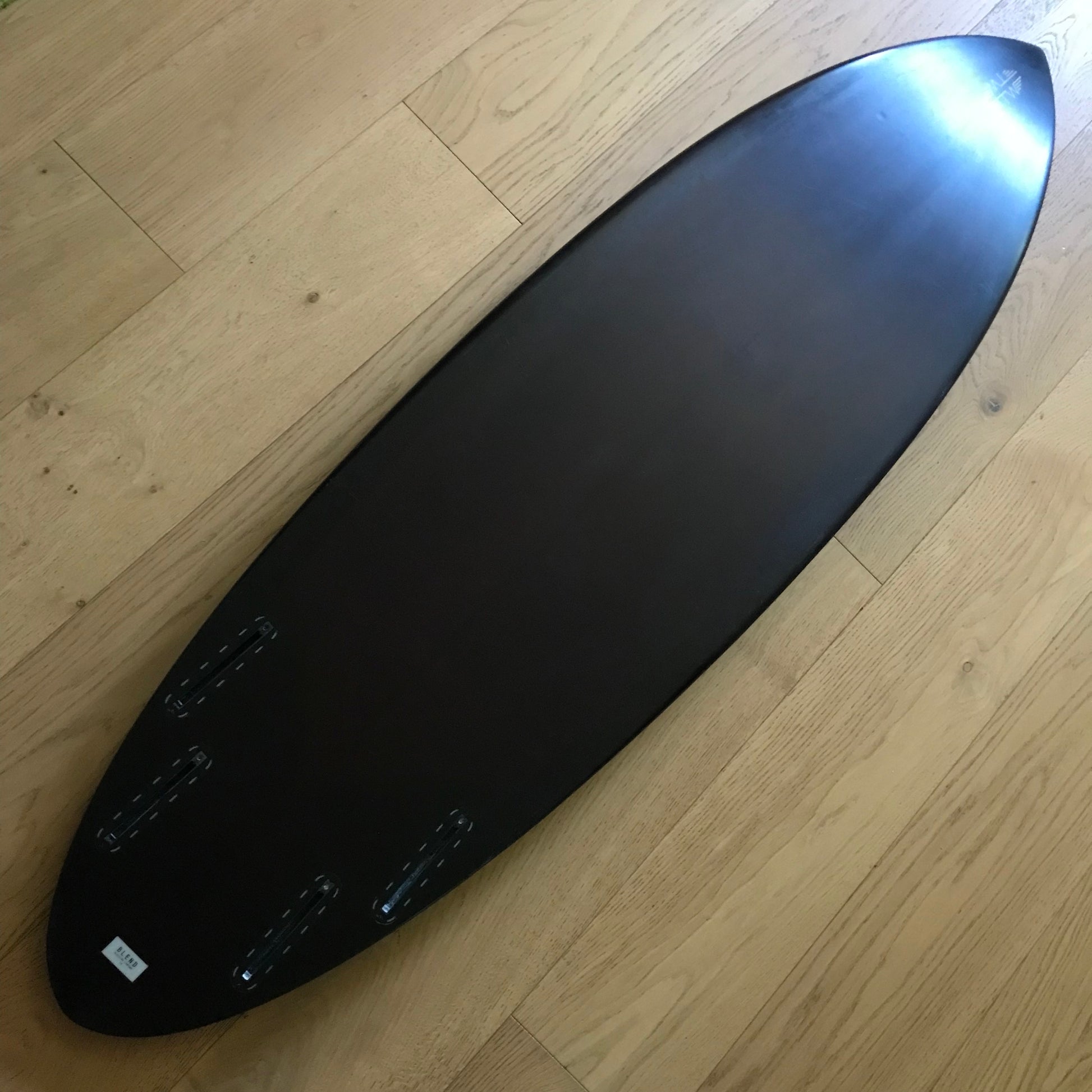 Tyler Warren Shapes Quadratic Formula 5'11" secondhand surfboard bottom view