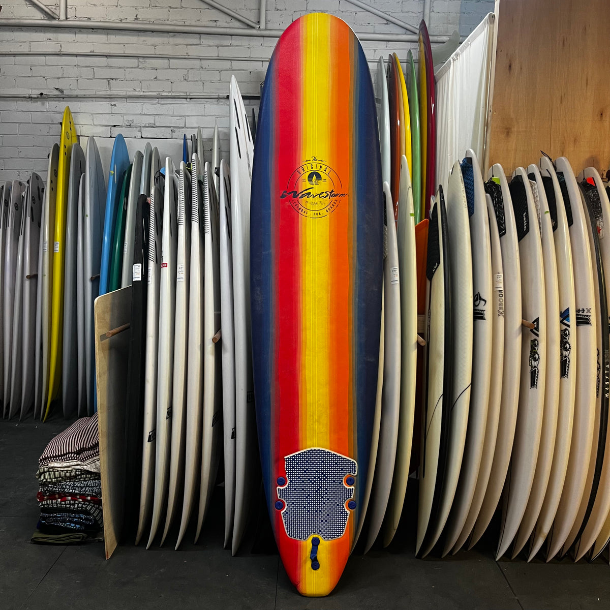 Wavestorm softboards 8'0" secondhand surfboards top view